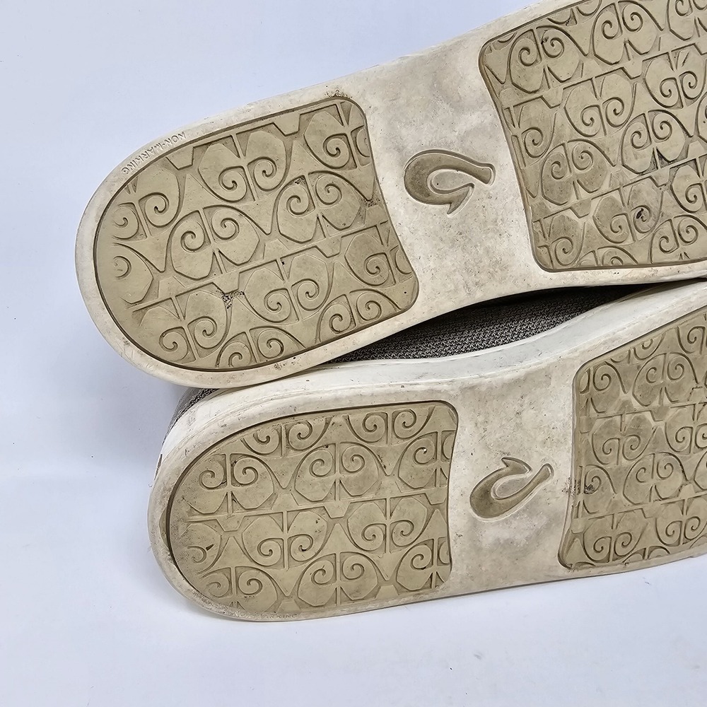 OLUKAI Pehuea Li Shoes Womens 11 Gray Tapa Mesh Oxfords Sneaker - Picture 10 of 13